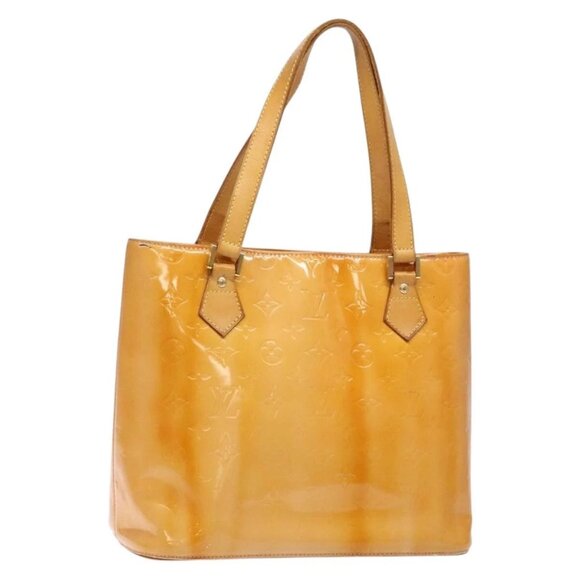 LOUIS VUITTON Monogram Vernis Houston Bag Marshmallow Pink M91302 Auth bs28810 - Picture 1 of 15